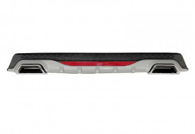 Difuzor bara spate universal , ELITE PLUS B Design, negru mat / gri si catadioptru reflectorizant