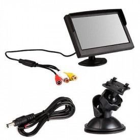 Display auto LCD de 5" inch 24V cu ventuza pentru parbriz - Img 2