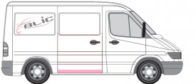 Element reparatie usa spate dreapta MERCEDES SPRINTER W901 1996-2006 - Img 2