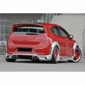 Eleron Luneta compatibil cu SEAT Leon 1P1 2005-2009, JE Design, fibra negru lucios, Produs Deteriorat! - Img 2