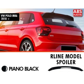 Eleron portbagaj compatibil VW Polo Mk 6 2019->, GTI Design, negru lucios - Img 2
