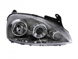 Far Dreapta H7/H7, electric, cu motor, culoare cromat compatibil OPEL CORSA C 2003-2006