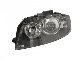 Far Stanga D2S/H7, electric, cu motor, culoare negru compatibil AUDI A3 2003-2005
