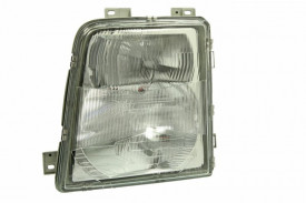 Far Stanga H1, pneumatic, culoare insert argintiu compatibil VW LT 1996-2006 - Img 1