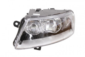 Far Stanga H15/H7, electric, cu motor culoare cromat compatibil Audi A6 C6 2008-2010