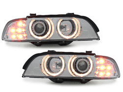 Faruri compatibil cu BMW E39 5er 95-00_LED indicator_chrome - Img 3