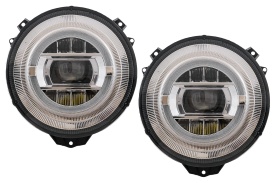 Faruri Full LED compatibil cu MERCEDES G-Class W463 (2005-2017) Crom Facelift 2018 Design cu Dynamic Start Up - Img 7
