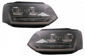 Faruri Full LED compatibil cu VW Transporter T5 Multivan Facelift 2010-2015 cu Semnal Dinamic Secvential - Img 7