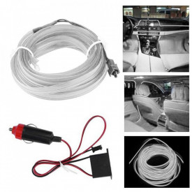 Fir cu neon 2 Metri, 12V culoare alba - Img 2