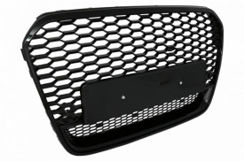 Grila Bara Fata compatibil Audi A6 C7 4G 2011-2014 RS6 Design Negru Lucios - Img 3