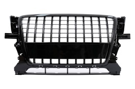 Grila Bara Fata compatibil cu Audi Q5 8R 2008-2011 Negru Lucios
