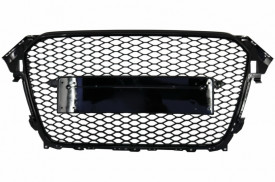 Grila Centrala compatibil AUDI A4 B8 Facelift 2012-2015 RS Design Negru Lucios