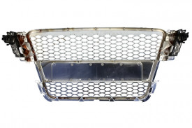 Grila Centrala compatibil cu AUDI A5 8T 2007-2011 RS Design, rama silver - Img 4