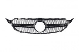 Grila Centrala compatibil cu MERCEDES C-Class W205 S205 C205 A205 2014-2018 Negru - Img 3
