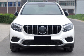 Grila Centrala compatibil cu Mercedes GLC X253, C253, 2015-2018 GT R Panamericana Look Crom - Img 5