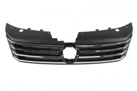 Grila centrala compatibil cu VW Passat B7 2010-2014, Crom cu negru