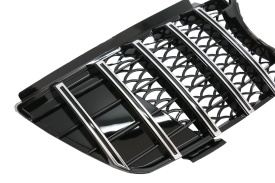 Grila centrala compatibila cu Mercedes ML W164 2008-2011 Negru Crom GTR Panamericana Design - Img 8