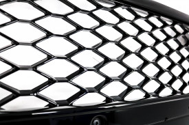 Grila Centrala Fara Emblema compatibil cu Audi A4 B8 2008-2011 RS4 Design Negru Mat - Img 3