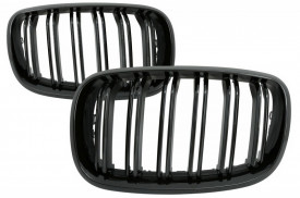 Grile Centrale compatibil cu BMW X5 E70 2007-2013, X6 E71 2008-2014 Negru Lucios M Design