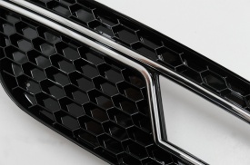 Grile Laterale Bara Fata compatibil cu AUDI A4 B8 Facelift 2012-2015 RS4 Design Negru & Chrome - Img 2