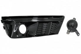 Grile Laterale compatibil cu Audi A4 B9 Sedan Avant 2016-2018 RS4 Desing Negru - Img 3