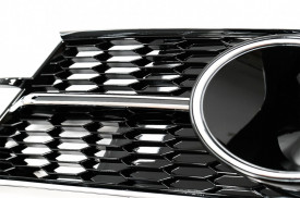 Grile Laterale compatibil cu AUDI A6 C7 4G Facelift 2015-2018 Negru Lucios si Crom - Img 7