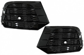 Grile Laterale compatibil cu Audi Q3 8U Facelift 2014-2017 RS Design Negru Lucios - Img 2