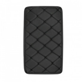 Husa universala din piele pentru cotiera auto 29 cm x 17 cm negru - Img 1