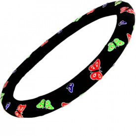 Husa volan auto cu fluturi, 37-39cm