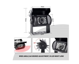 Kit de mers inapoi cu camera si monitor display de 7 inch 12V-24V pentru Camioane, Autocare, Bus-uri - Img 4