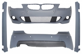 Kit Exterior compatibil cu BMW Seria 5 E60 LCI 2007-2010 M-Technik Design cu PDC 18 cm - Img 2