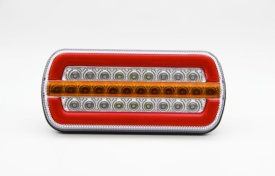 Lampa auto stop LED, semnalizare dinamica, 12V-24V, dimensiuni 224 x 104 x 52 mm, parte montare dreapta sau stanga - Img 3