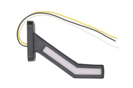 Lampa de gabarit, lumina de clarificare, Dreapta, semnalizare, Alb/Rosu/Portocaliu, LED neon, 12-24V, WAS Polonia 1258L W168.6 - Img 3