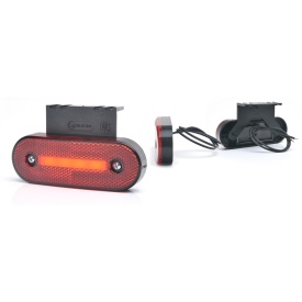 Lampa de gabarit, Lumina de clarificare, LED neon, Rosu, 12-24V, WAS Polonia 1220 W174 - Img 4