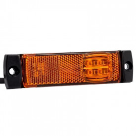 Lampa gabarit 100x32, LED, galbena, cu suport cu 2 urechi, 12-36V, Fristom