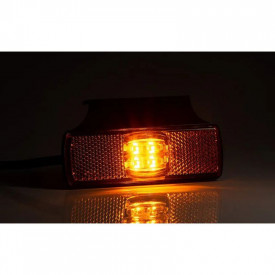 Lampa gabarit 100x32, LED, galbena, cu suport lateral, 12-36V, FT-017z+k, Fristom - Img 4