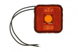 Lampa gabarit, lumina de clarificare, LED, Portocaliu, 12-24V, WAS Polonia 302 W63 - Img 1