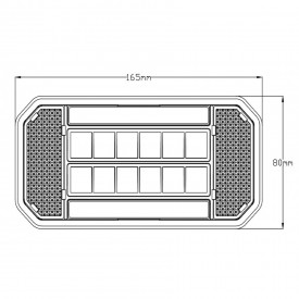 Lampa spate 165x80, 3 functii, LED-Neon,12/24V, semnalizare dinamica, partea dreapta - Img 4