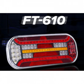 Lampa stop cu led, 12-24V, 6 functii, semnalizare dinamica, partea dreapta, FT-610P Led Di Fristom - Img 7
