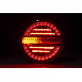 Lampa stop LED, semnalizare dinamica, 3 functii, tip hamburger, 12/24V, FT-213 Fristom - Img 4