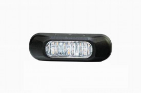 Lampa stroboscop portocalie, 12/24V, 3 LED-uri in grila, FT-210 Fristom - Img 1