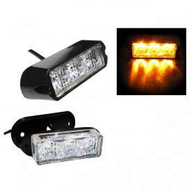 Lampa stroboscopica galbena, 3 LED, 1.5 W, 12-24 V - Img 3