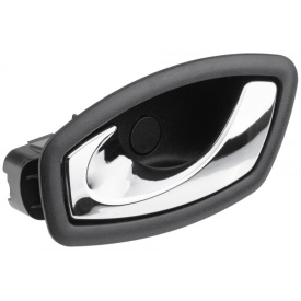 Maner interior deschidere usa stanga fata si spate compatibil Renault Clio 4 2012-2020, Megane III 2008-2016, Scenic III 2008-2016, culoare crom