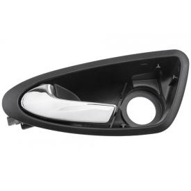 Maner interior usa fata stanga compatibil Seat Ibiza 4 2008-2015 montare partea stanga, culoare crom, pentru modelele cu oglinzi electrice - Img 5