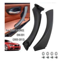 Maner plastic interior, complet, stanga, compatibil BMW seria 3 E90 2004-2012 - Img 6