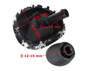 Manson schimbator cu nuca in 6 viteze, piele ecologica compatibil cu Opel Vivaro 2014->, 6 viteze - Img 2