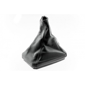 Manson schimbator de viteze din piele ecologica compatibil cu Opel Corsa C 2000-2012, Meriva A 2003-2010, culoare negru