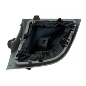 Manson schimbator viteze cu rama compatibil Fiat Ducato 2006-2023, piele ecologica, negru - Img 2