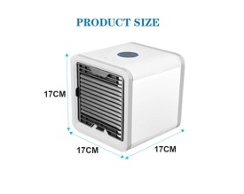 Mini aparat de aer conditionat portabil 3 in 1, racire, umidificare, purificare a aerului cu lumina LED in 7 culori diferite cu USB - Img 10