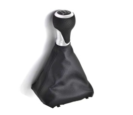 Nuca schimbator cu manson piele ecologica compatibil cu Audi A4 S4 2002-2008 cu 3 adaptoare 5R, R5, R6  - Img 3